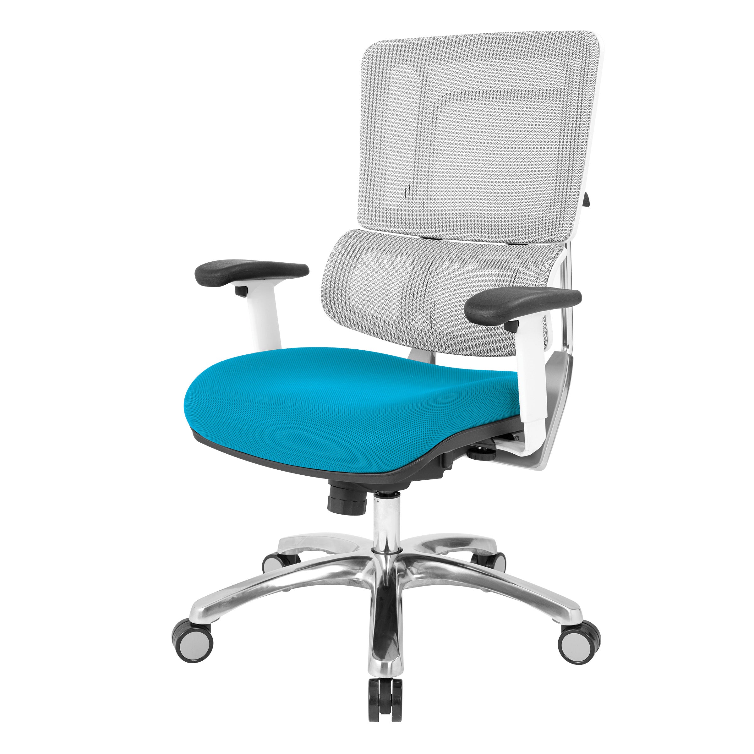 White Vertical Mesh Chair
